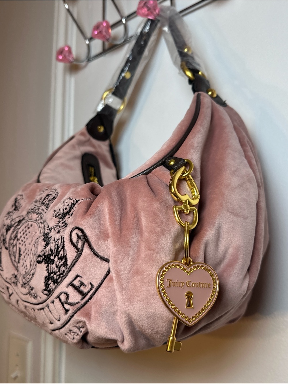 Juicy Couture Dusty Pink Hobo Daydreamer Shoulder Bag - Picture 2 of 7